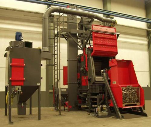 Q3210自动上下料抛丸机