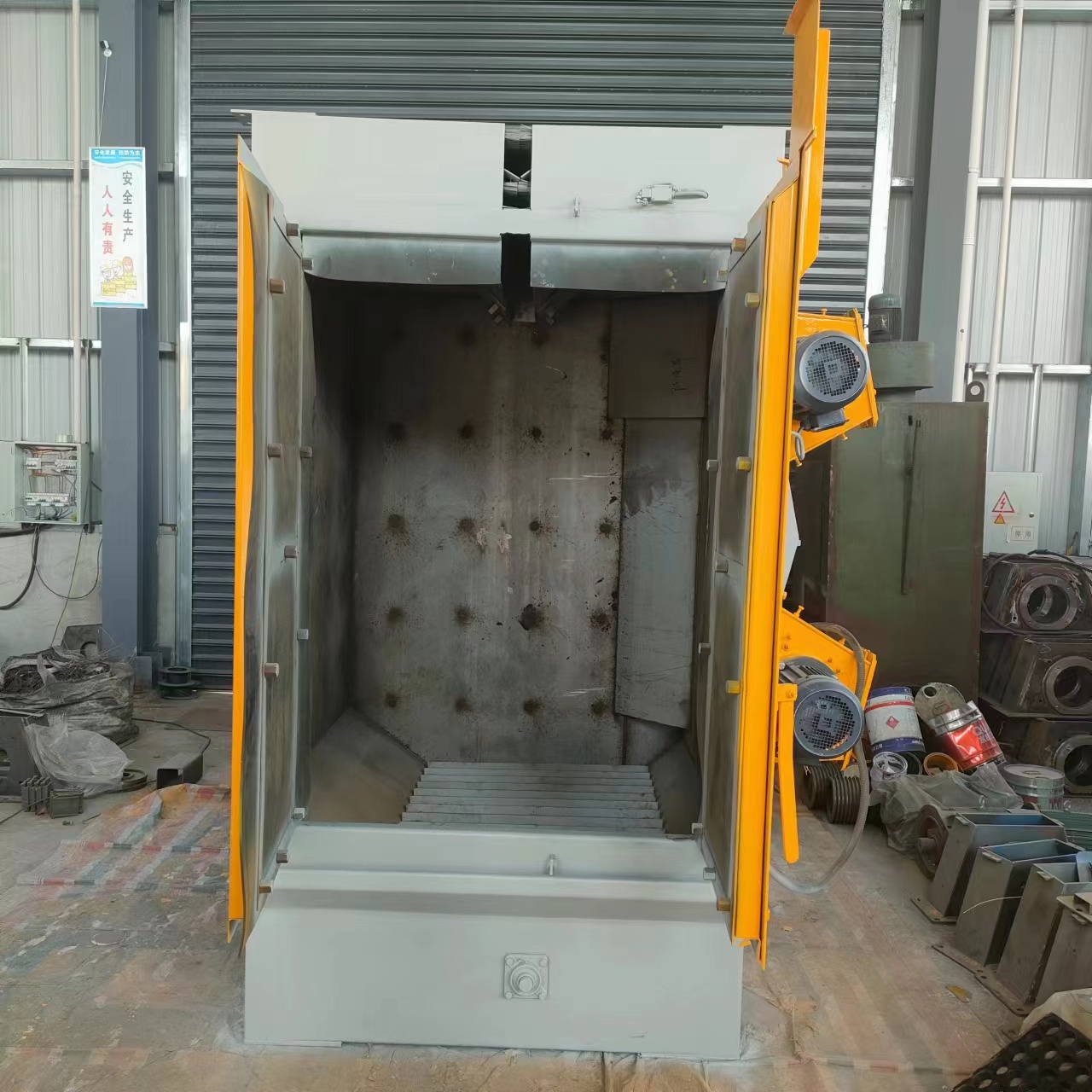 不锈钢吊钩式抛丸机